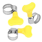 15 Pcs Stainless Steel Hose Clamp Corrosion Resistant Reusable Worm Gear Pipe Clip with Adjustment Handle