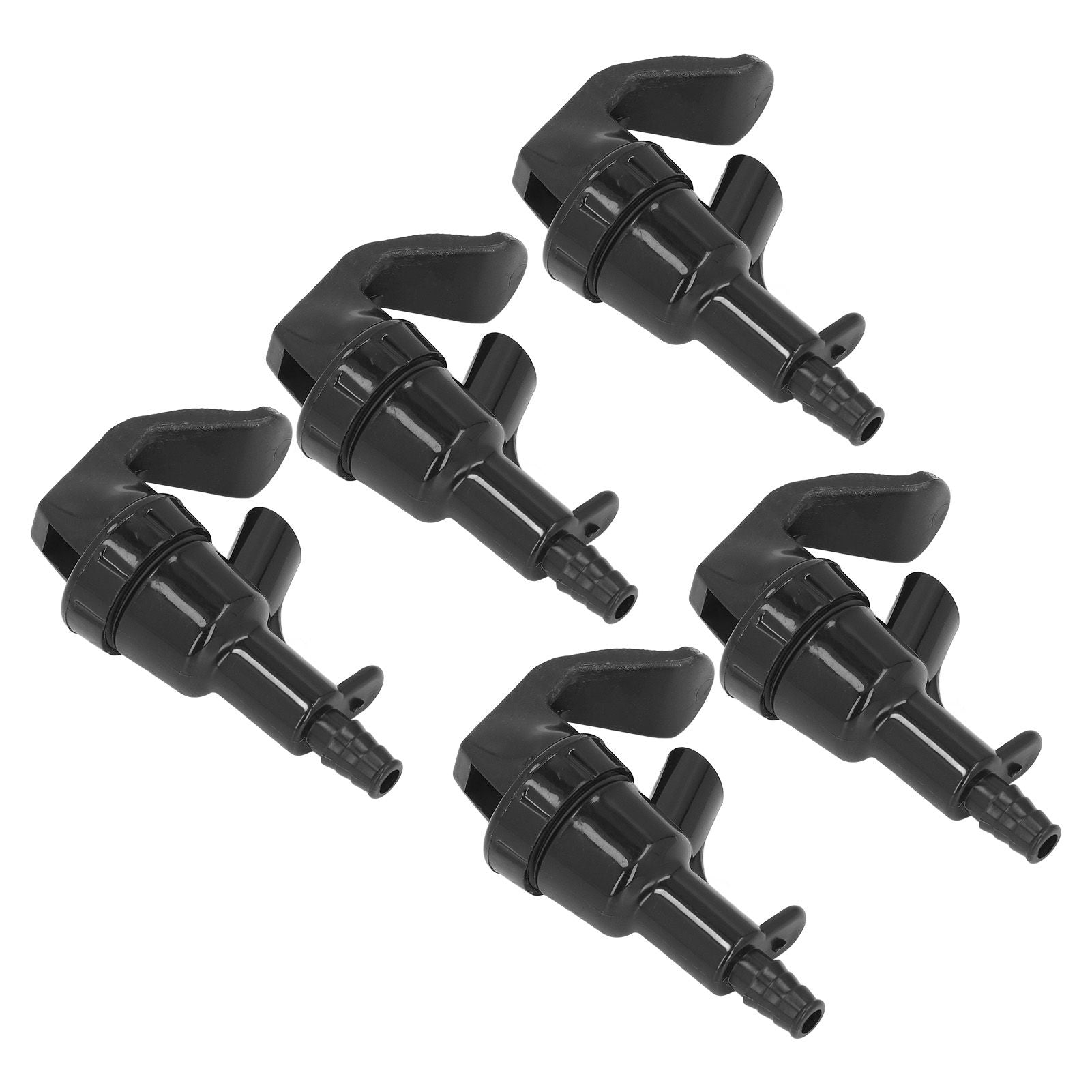 5Pcs Beer Tap Brewing Barrel Faucet ABS 20PSI 1/4in Bard Connector 3/16in Outlet Set Kit