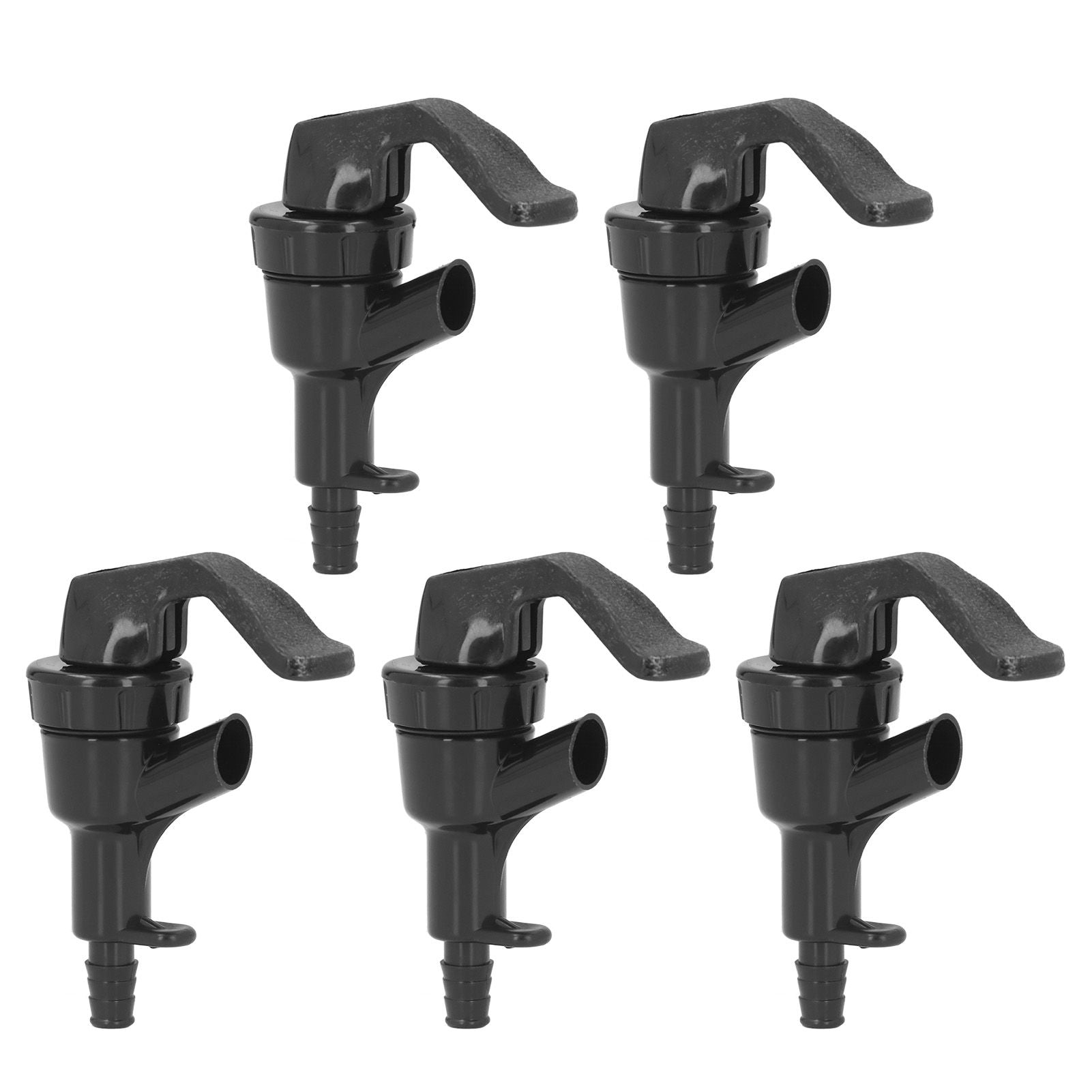 5Pcs Beer Tap Brewing Barrel Faucet ABS 20PSI 1/4in Bard Connector 3/16in Outlet Set Kit