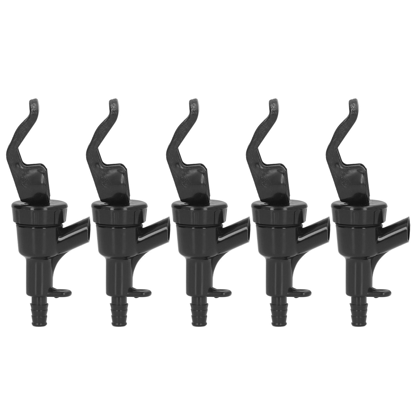5Pcs Beer Tap Brewing Barrel Faucet ABS 20PSI 1/4in Bard Connector 3/16in Outlet Set Kit