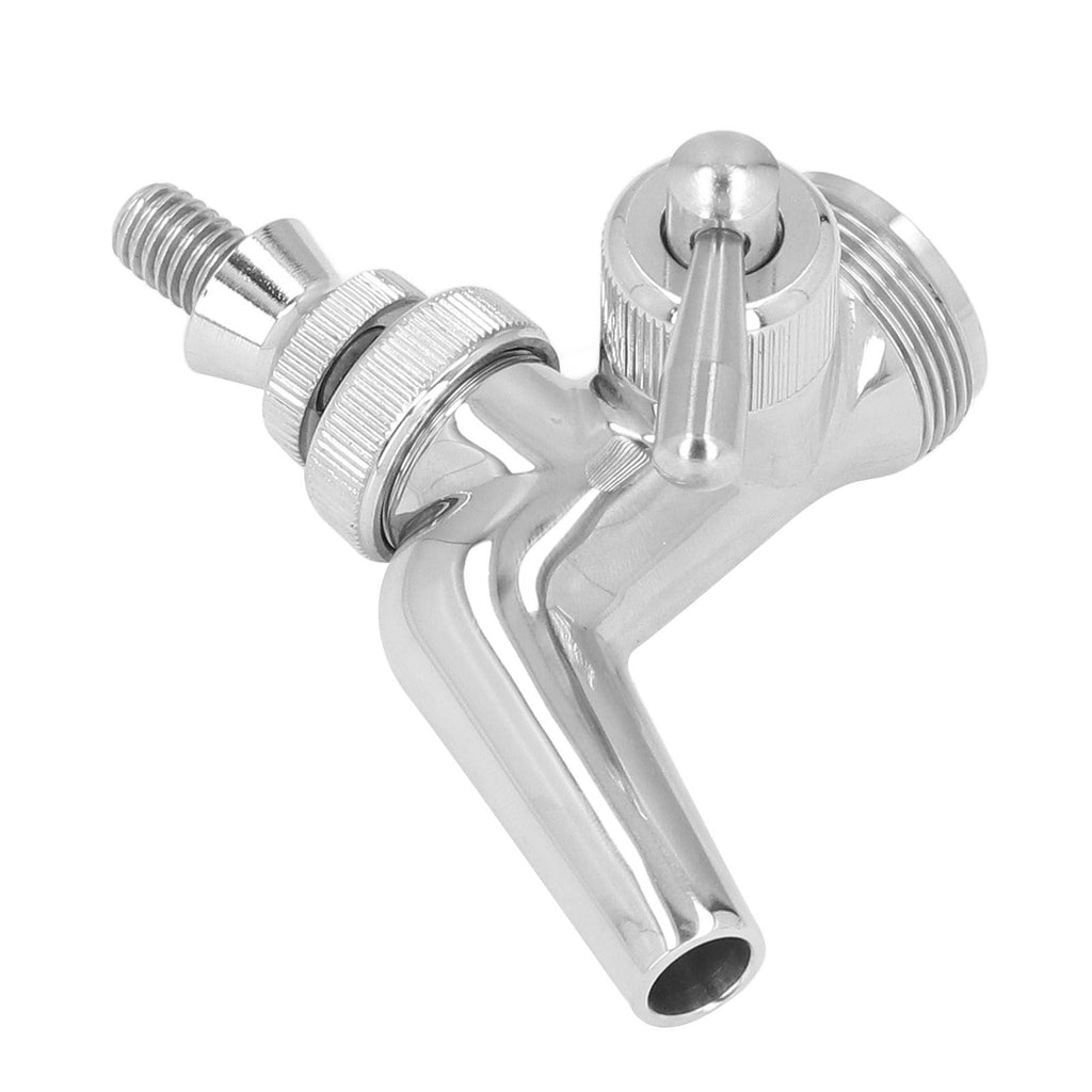 Beer Flow Control Faucet Stainless Steel Beer Tap with Dust Cover Handle for Homebrewing