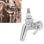 Beer Flow Control Faucet Stainless Steel Beer Tap with Dust Cover Handle for Homebrewing