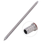 35.2cm Length Spring Loaded Beer Bottle Filler Stainless Steel Wine Bottle Filler Wand with Cleaning Brush Hose Clamp