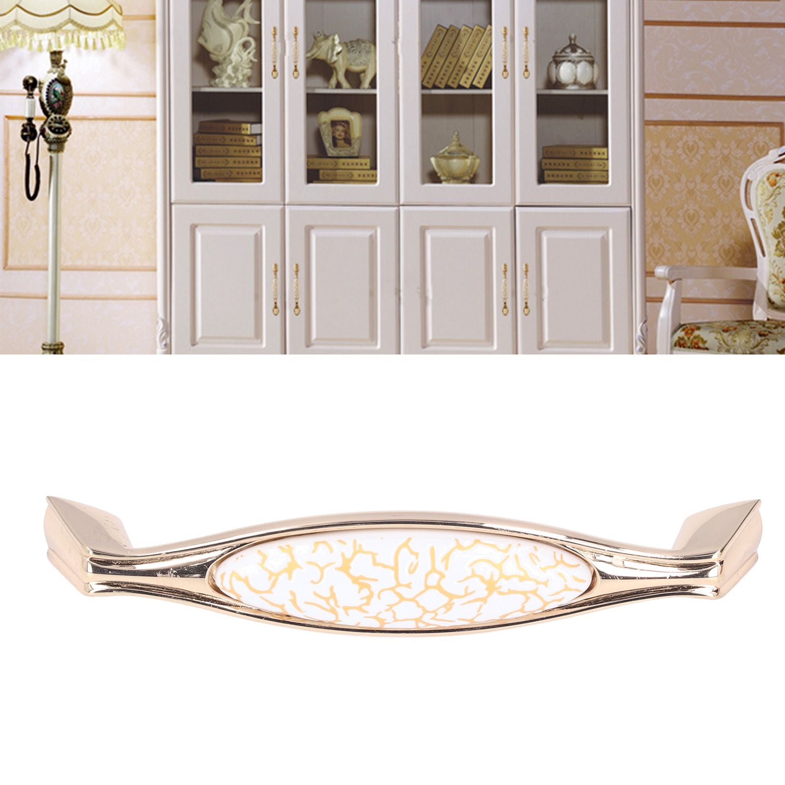 Nordic Golden Furniture Handle Light Luxury Drawer Wardrobe Cabinet Door Furniture Pulls Furniture Hardware1830C-60-128