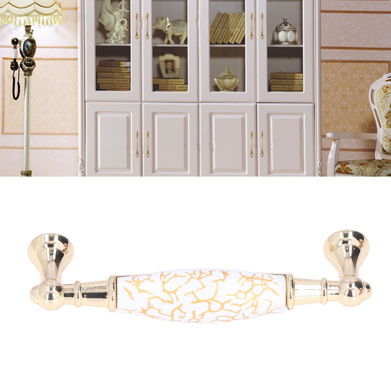 Nordic Golden Furniture Handle Light Luxury Drawer Wardrobe Cabinet Door Furniture Pulls Furniture Hardware1821C-60-128