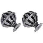 2Set Cabinet Knob Birdcage Hollow Closet Drawer Knob Zinc Alloy Wardrobe Knob for Home Decoration366 Birdcag Antique Silver