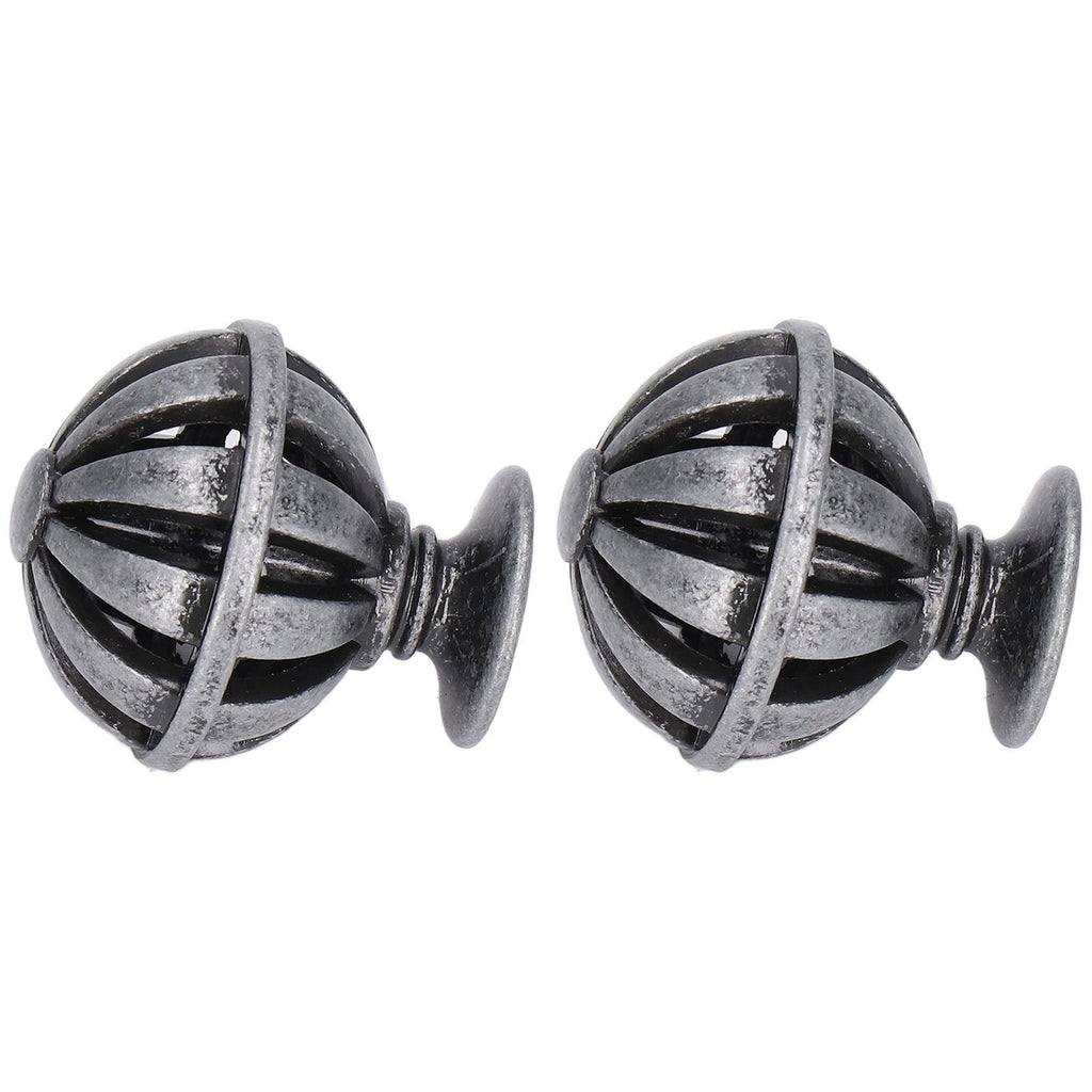 2Set Cabinet Knob Birdcage Hollow Closet Drawer Knob Zinc Alloy Wardrobe Knob for Home Decoration366 Birdcag Antique Silver