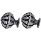 2Set Cabinet Knob Birdcage Hollow Closet Drawer Knob Zinc Alloy Wardrobe Knob for Home Decoration366 Birdcag Antique Silver