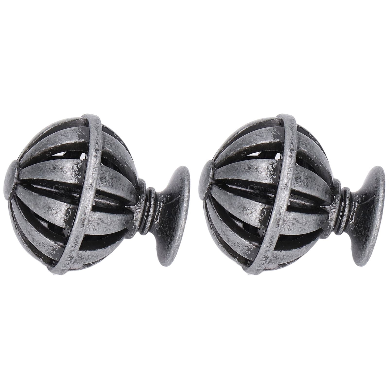 2Set Cabinet Knob Birdcage Hollow Closet Drawer Knob Zinc Alloy Wardrobe Knob for Home Decoration366 Birdcag Antique Silver