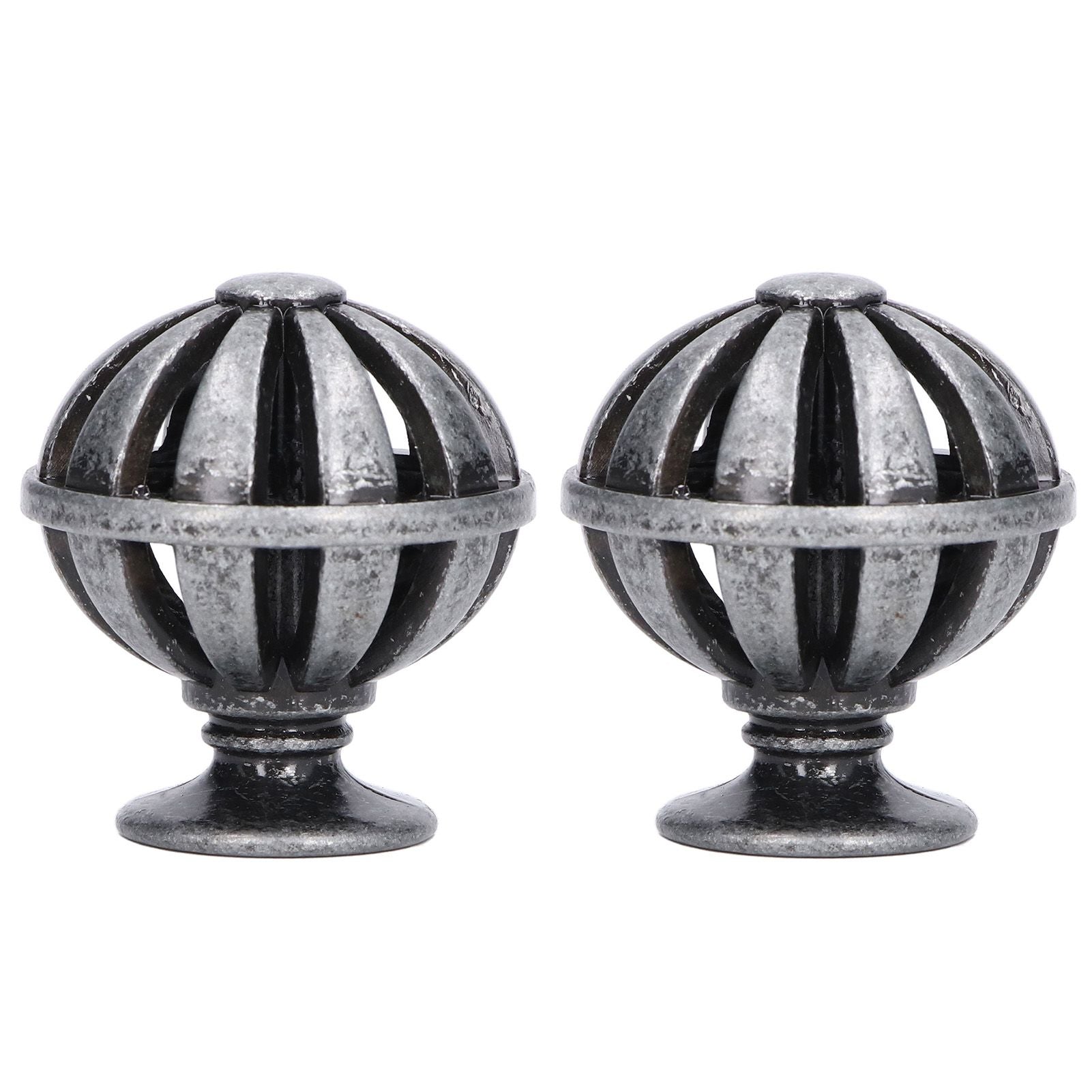 2Set Cabinet Knob Birdcage Hollow Closet Drawer Knob Zinc Alloy Wardrobe Knob for Home Decoration366 Birdcag Antique Silver