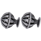 2Set Cabinet Knob Birdcage Hollow Closet Drawer Knob Zinc Alloy Wardrobe Knob for Home Decoration366 Birdcag Antique Silver