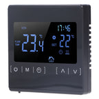 Touch Screen Thermostat Dual Temperature Control 16A Electric Floor Heating Thermoregulator AC85V‑240V
