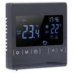 Touch Screen Thermostat Dual Temperature Control 16A Electric Floor Heating Thermoregulator AC85V‑240V
