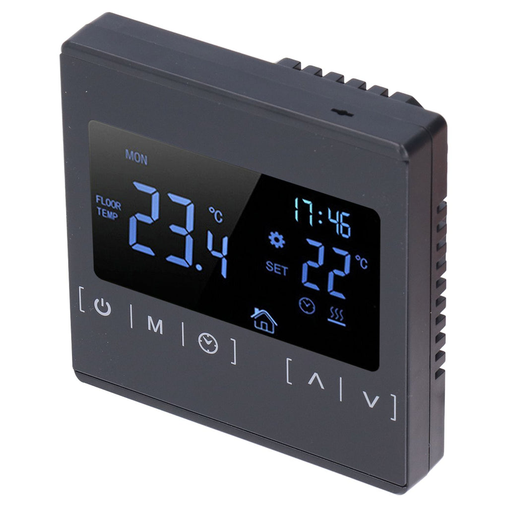 Touch Screen Thermostat Dual Temperature Control 16A Electric Floor Heating Thermoregulator AC85V‑240V