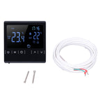 Touch Screen Thermostat Dual Temperature Control 16A Electric Floor Heating Thermoregulator AC85V‑240V