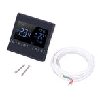 Touch Screen Thermostat Dual Temperature Control 16A Electric Floor Heating Thermoregulator AC85V‑240V