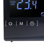 Touch Screen Thermostat Dual Temperature Control 16A Electric Floor Heating Thermoregulator AC85V‑240V