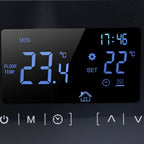 Touch Screen Thermostat Dual Temperature Control 16A Electric Floor Heating Thermoregulator AC85V‑240V