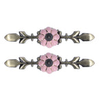 2pcs/set Hand Painted Pumpkin Drawer Knobs Chinese Pastoral Style Ceramic Cabinet HandlePink