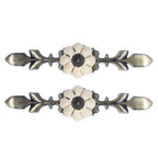 2pcs/set Hand Painted Pumpkin Drawer Knobs Chinese Pastoral Style Ceramic Cabinet HandleWhite
