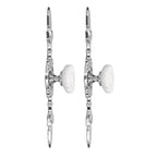 2 Set Drawer Knobs Pull Handles Ceramics Cabinet Cupboard Door Decorative Knobs with Plate for Kitchen Bathroom Office1088D Sunflower
