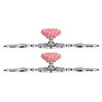 2 Set Drawer Knobs Pull Handles Ceramics Cabinet Decorative Knobs with Plate for Kitchen Bathroom Office Decoration1088D Sunflower