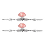 2 Set Drawer Knobs Pull Handles Ceramics Cabinet Decorative Knobs with Plate for Kitchen Bathroom Office Decoration1088D Shell