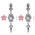 2 Set Drawer Knobs Pull Handles Ceramics Cabinet Decorative Knobs with Plate for Kitchen Bathroom Office Decoration1088D Sea Star