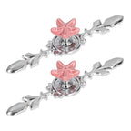 2 Set Drawer Knobs Pull Handles Ceramics Cabinet Decorative Knobs with Plate for Kitchen Bathroom Office Decoration1088D Sea Star