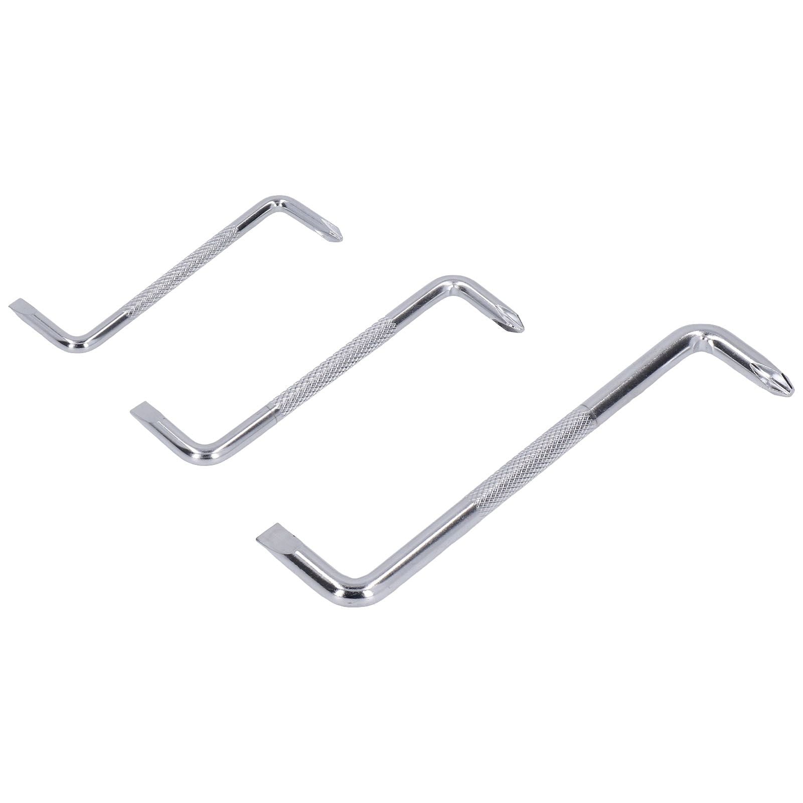 3Pcs Z Type Short Handle Screwdriver 90° Double Head Offset Screwdriver for Home Computer Bicycle Repairs