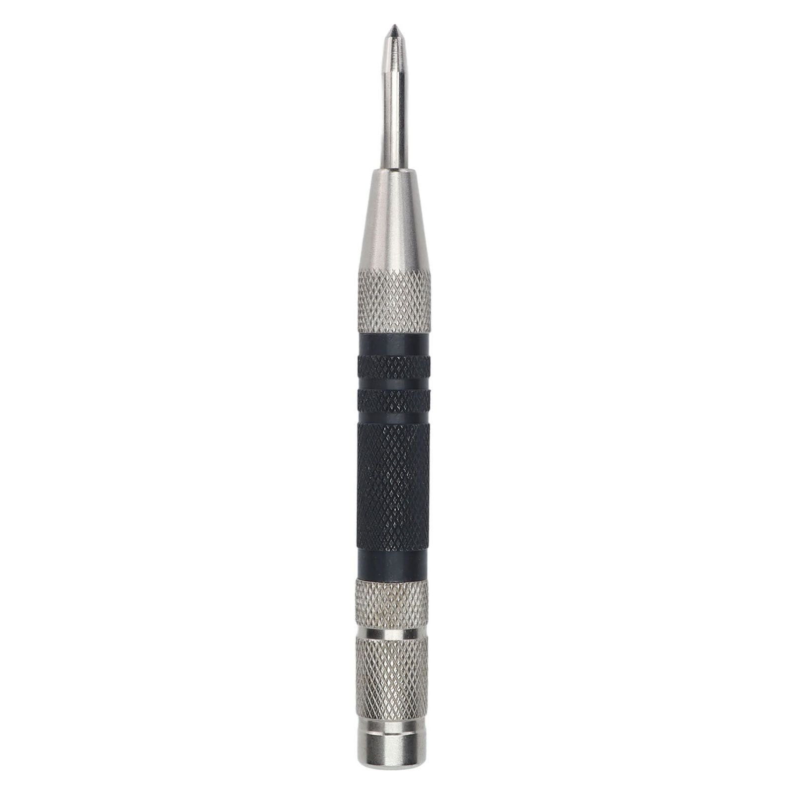 Automatic Center Punch Precise Positioning Adjustable Spring Easy to Grasp 155mm Woodworking Punch for Home Decoration