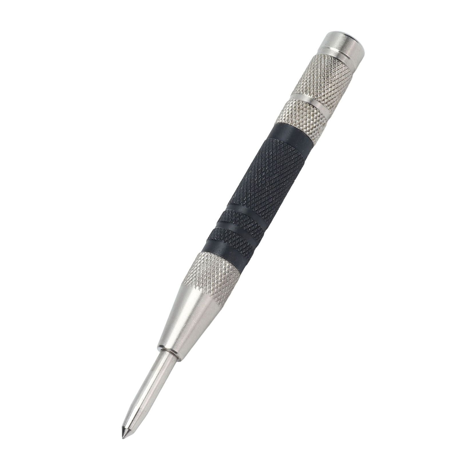 Automatic Center Punch Precise Positioning Adjustable Spring Easy to Grasp 155mm Woodworking Punch for Home Decoration