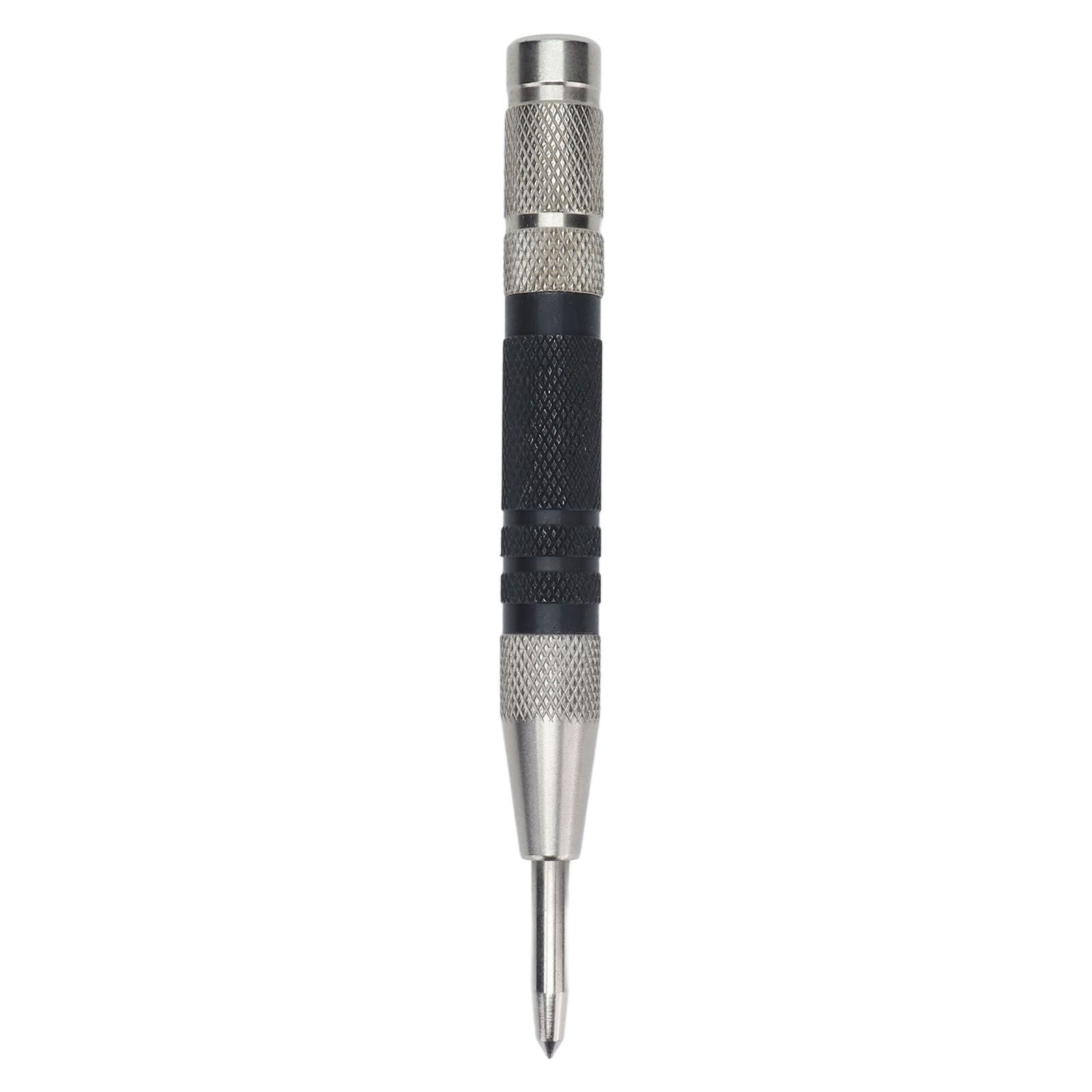 Automatic Center Punch Precise Positioning Adjustable Spring Easy to Grasp 155mm Woodworking Punch for Home Decoration
