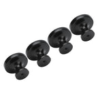 4Set Lion Head Zinc Alloy Cabinet Door Handle Modern Antique Cartoon Solid Drawer Pull Circular Single Hole Buckle Hand399 Lion Head Black