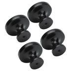 4Set Lion Head Zinc Alloy Cabinet Door Handle Modern Antique Cartoon Solid Drawer Pull Circular Single Hole Buckle Hand399 Lion Head Black
