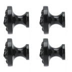 4Set Lion Head Zinc Alloy Cabinet Door Handle Modern Antique Cartoon Solid Drawer Pull Circular Single Hole Buckle Hand399 Lion Head Black