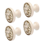 4Set Lion Head Zinc Alloy Cabinet Door Handle Modern Antique Cartoon Solid Drawer Pull Circular Single Hole Buckle Hand399 Lion Head Ivory