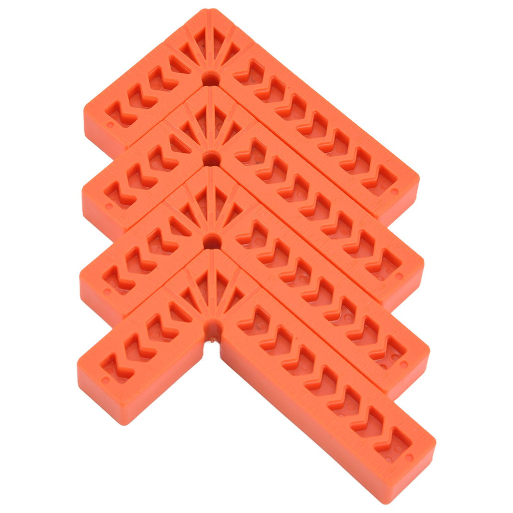 4Pcs L Type Plastic Squares Multi Purpose Strong Practicability Easy to Use Plastic Right Angle Positioner for Drawers4 Inches 100mm