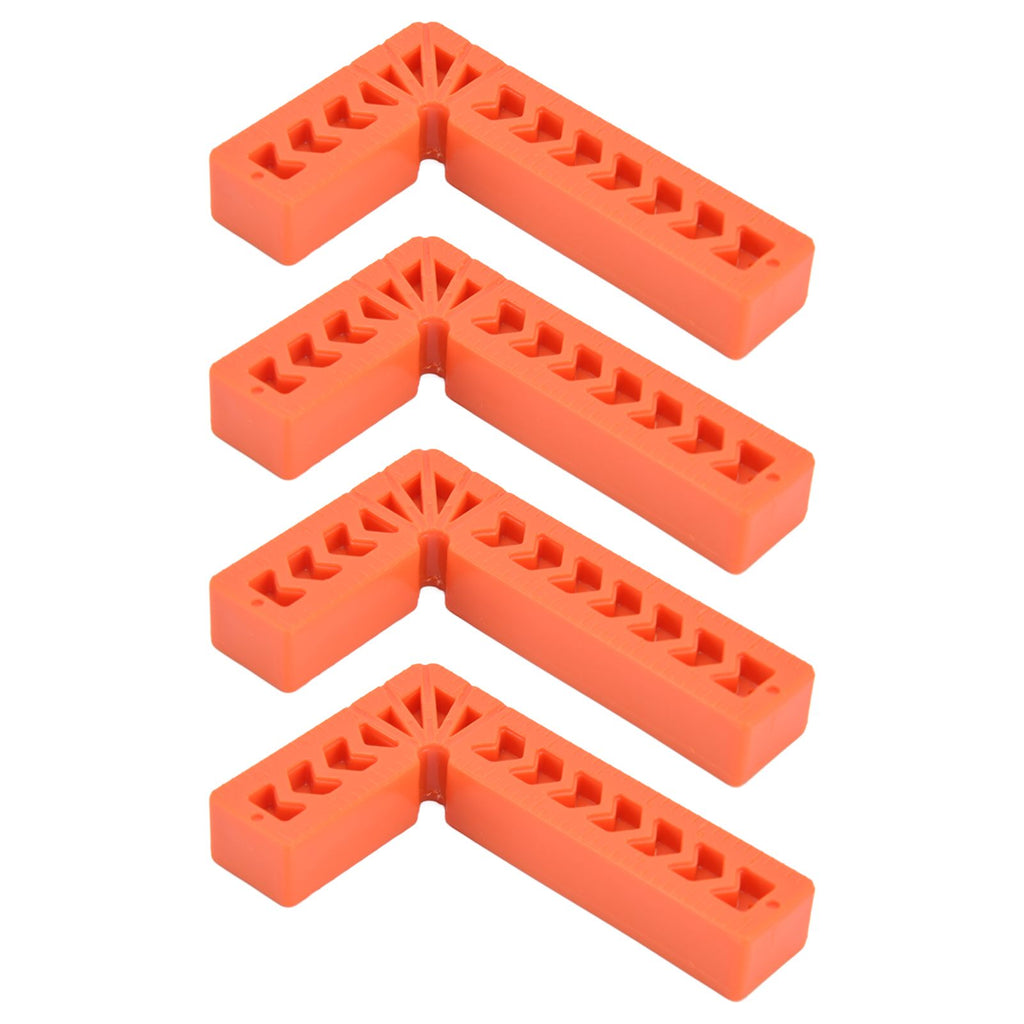 4Pcs L Type Plastic Squares Multi Purpose Strong Practicability Easy to Use Plastic Right Angle Positioner for Drawers4 Inches 100mm