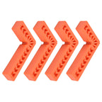 4Pcs L Type Plastic Squares Multi Purpose Strong Practicability Easy to Use Plastic Right Angle Positioner for Drawers4 Inches 100mm