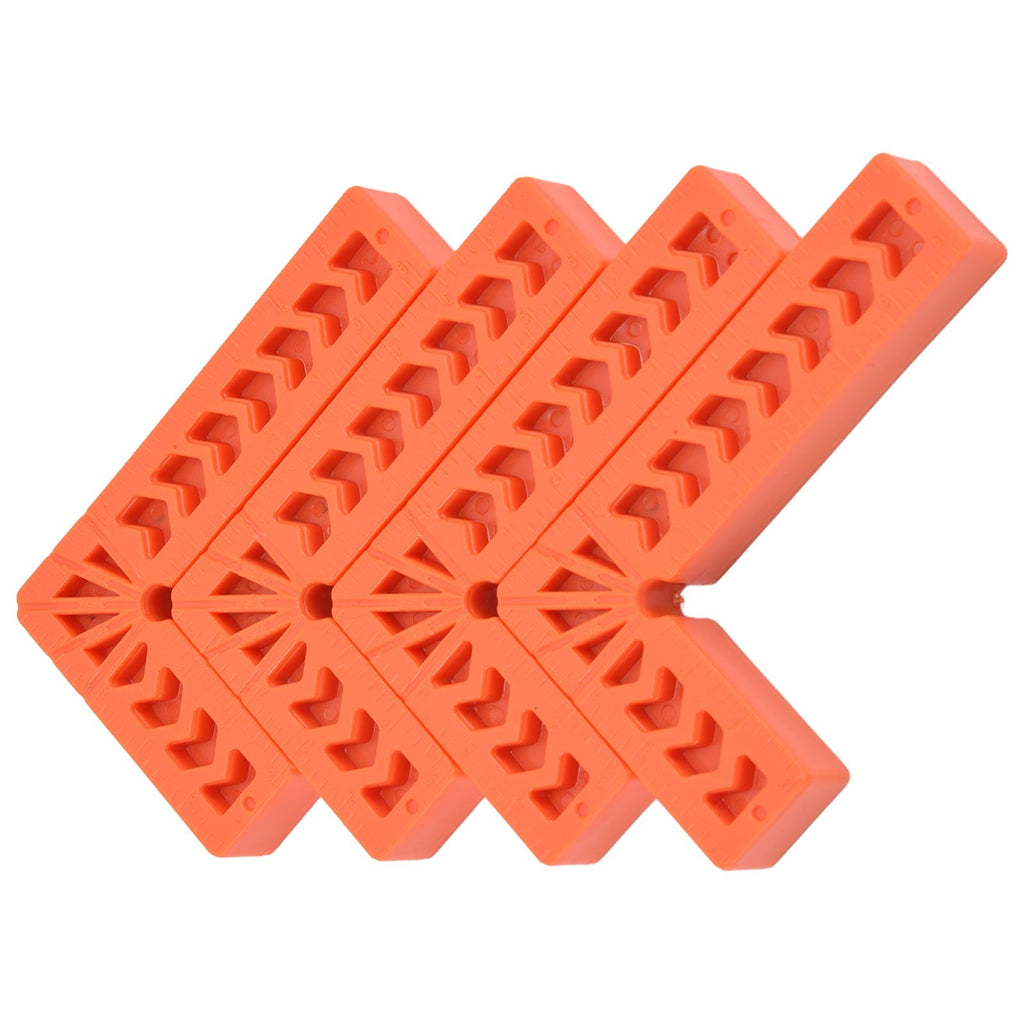 4Pcs L Type Plastic Squares Multi Purpose Strong Practicability Easy to Use Plastic Right Angle Positioner for Drawers4 Inches 100mm