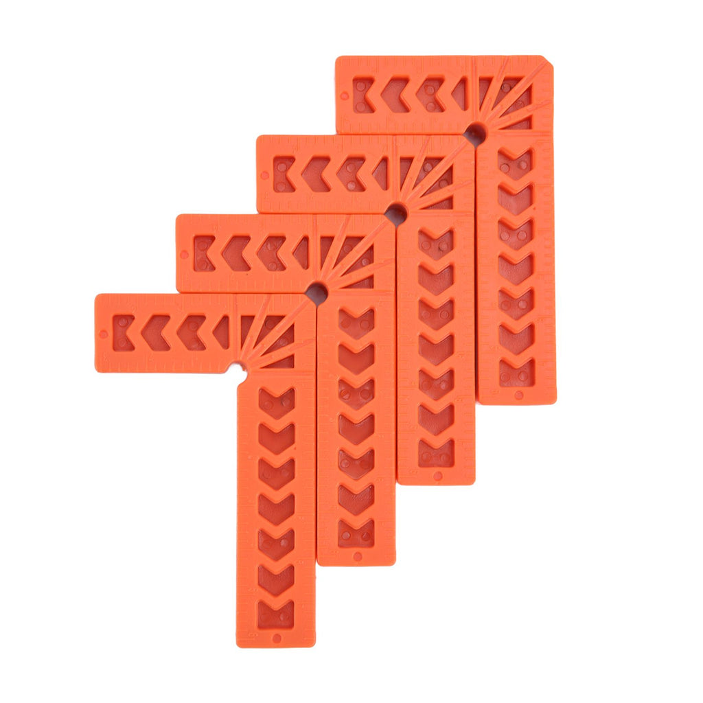 4Pcs L Type Plastic Squares Multi Purpose Strong Practicability Easy to Use Plastic Right Angle Positioner for Drawers6 Inches 150mm