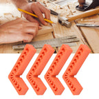 4Pcs L Type Plastic Squares Multi Purpose Strong Practicability Easy to Use Plastic Right Angle Positioner for Drawers6 Inches 150mm