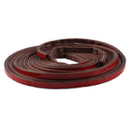 6m Door Sealing Strip Silicone Rubber Self Adhesive Weather Strip Brown Window Sealing Strip for HomeHeight 8mm / 0.3in