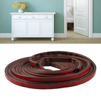 6m Door Sealing Strip Silicone Rubber Self Adhesive Weather Strip Brown Window Sealing Strip for HomeHeight 8mm / 0.3in