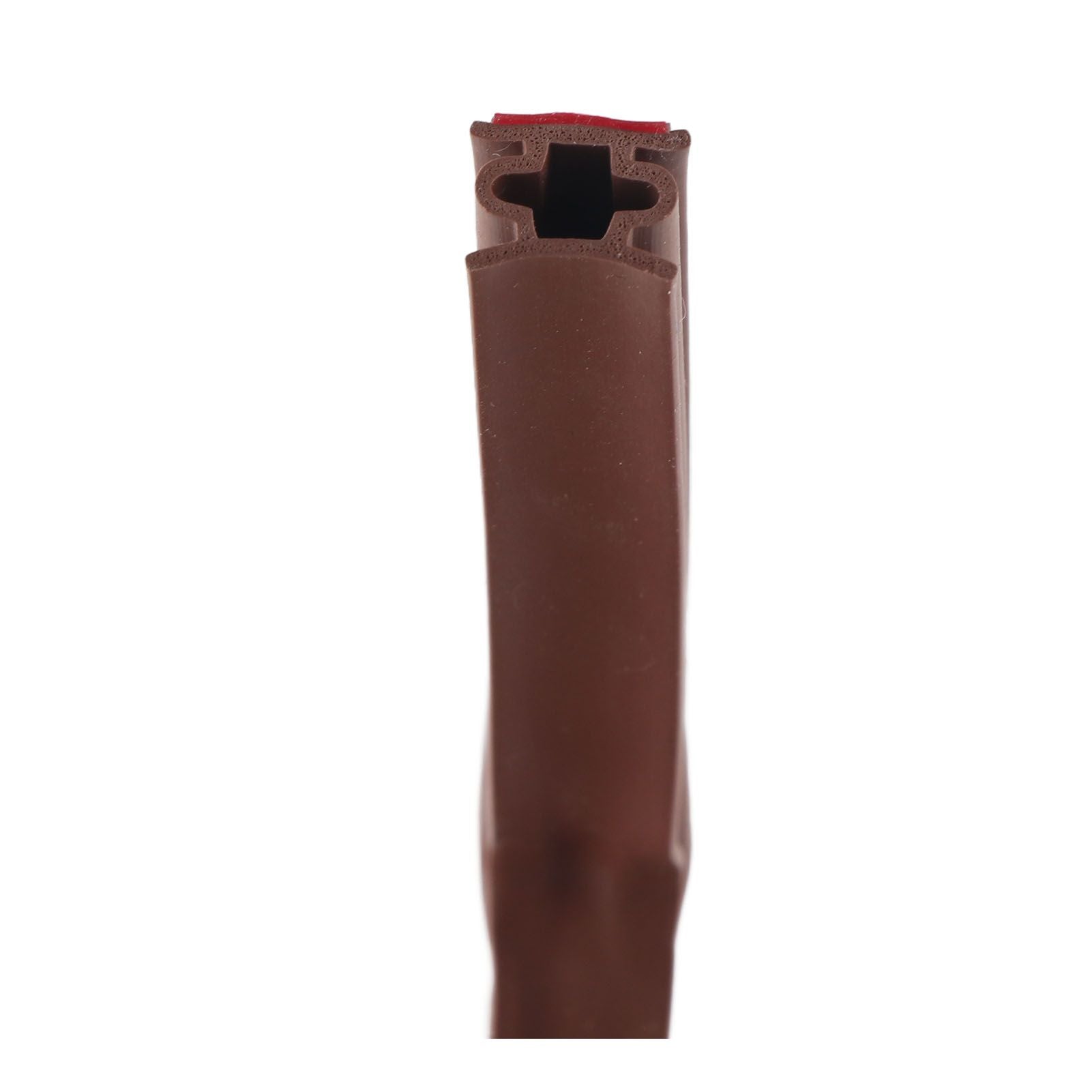 6m Door Sealing Strip Silicone Rubber Self Adhesive Weather Strip Brown Window Sealing Strip for HomeHeight 8mm / 0.3in
