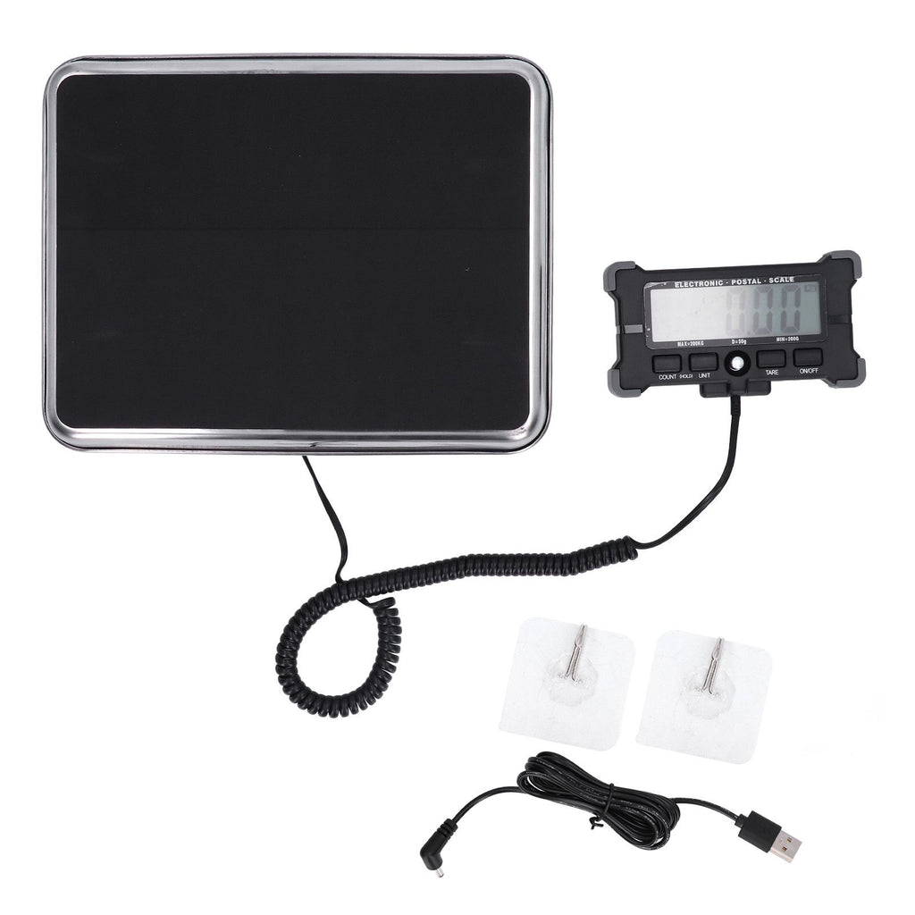 Shipping Scale Portable Accurate Digital HD LCD Display Package Scale with USB Cable Hooks for Pet Package Express