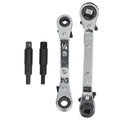 CT122 Refrigerator Ratchet Wrench 1/4 3/16 5/16 3/8 Stainless Steel Wrench Air Conditioner Repair Tool for Household