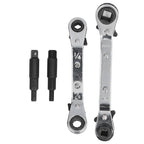 CT122 Refrigerator Ratchet Wrench 1/4 3/16 5/16 3/8 Stainless Steel Wrench Air Conditioner Repair Tool for Household