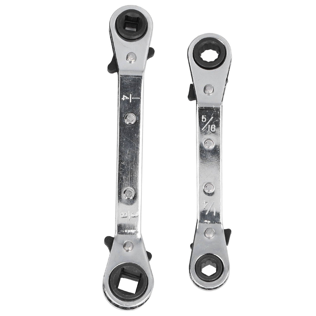 CT122 Refrigerator Ratchet Wrench 1/4 3/16 5/16 3/8 Stainless Steel Wrench Air Conditioner Repair Tool for Household